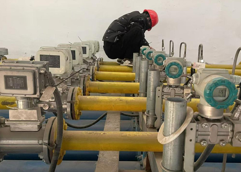 天然气测量气体涡轮流量计使用现场