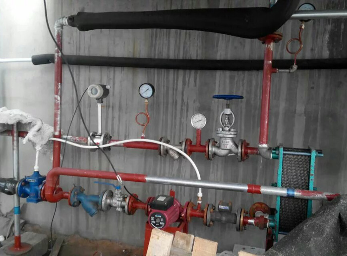 蒸汽涡街流量计使用现场